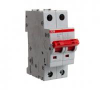 Выключатель врубной ABB 2CDD282101R0016 2пол. SD202/16 рычаг красный