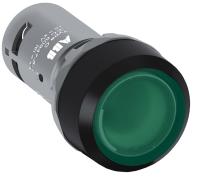 Кнопка ABB CP1-11G-10 1SFA619100R1112 AC/DC 24B подсветка без фиксации  зеленая