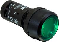 Кнопка ABB CP2-11G-10 1SFA619101R1112 AC/DC 24B подсветка с фиксацией зеленая