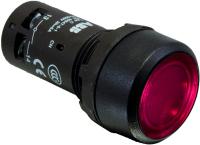 Кнопка ABB CP2-11R-10 1SFA619101R1111 AC/DC 24B подсветка с фиксацией красная