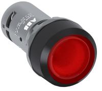 Кнопка ABB CP1-11R-10 1SFA619100R1111 AC/DC 24B подсветка без фиксации  красная